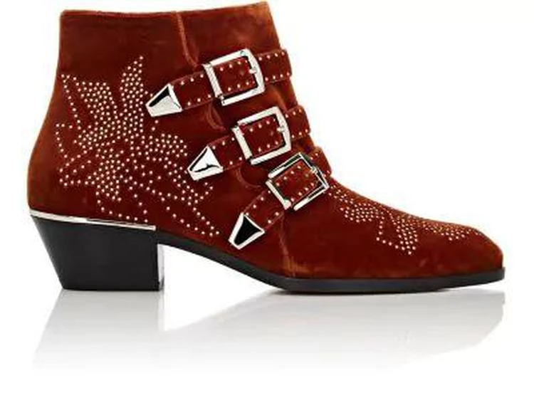 商品Chloé|Susanna Velvet Ankle Boots,价格¥10673,第1张图片