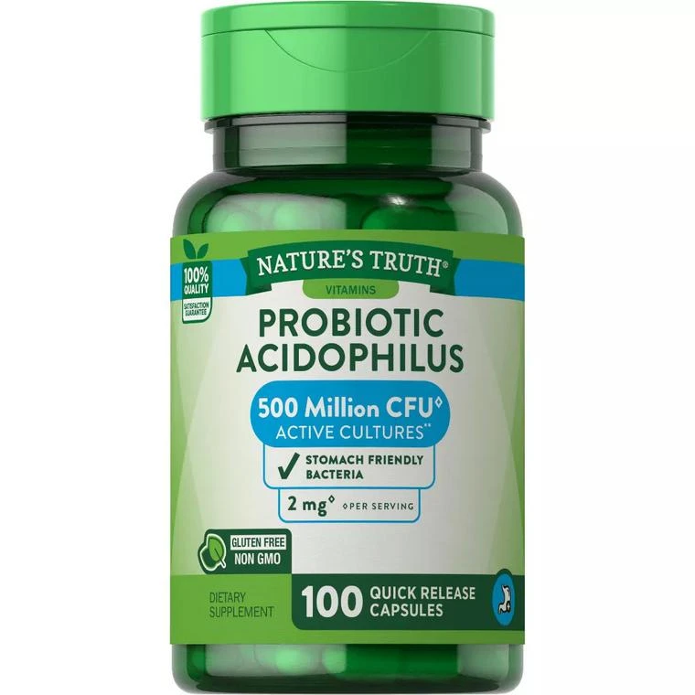 商品Natures Truth|Natures Truth Probiotic Acidophilus 500 Million, 100 Ea,价格¥61,第1张图片