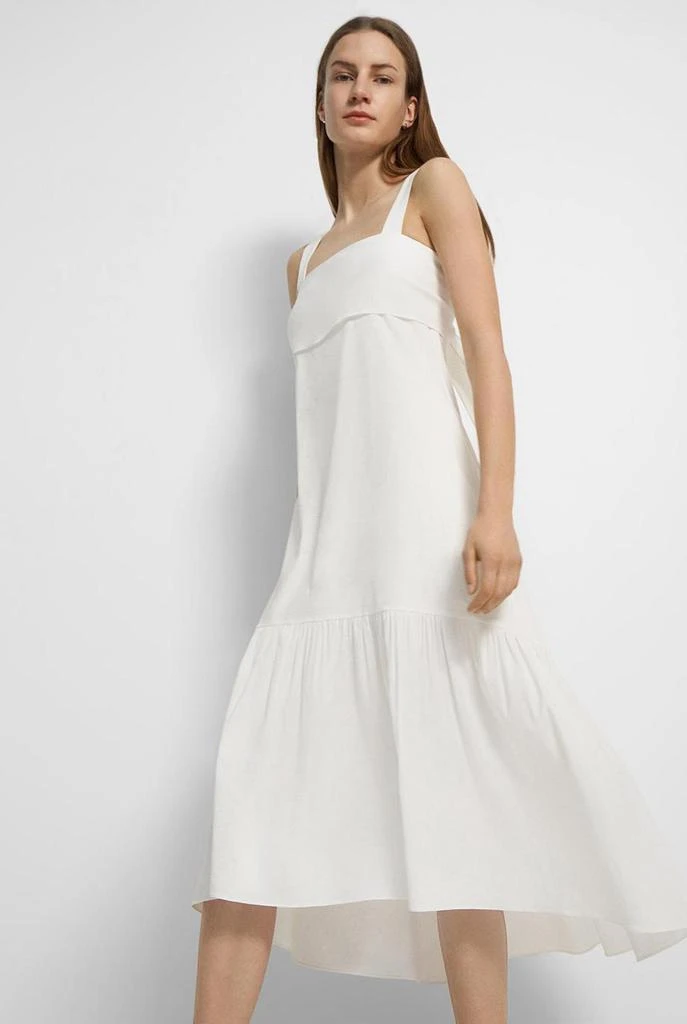 商品Theory|Tie-back dress in good linen,价格¥4061,第4张图片详细描述
