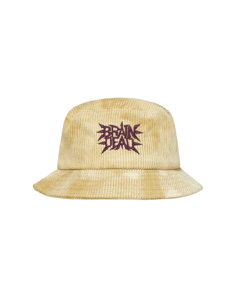 商品Brain Dead|Spikey Bleached Cord Bucket Hat Yellow,价格¥338,第2张图片详细描述