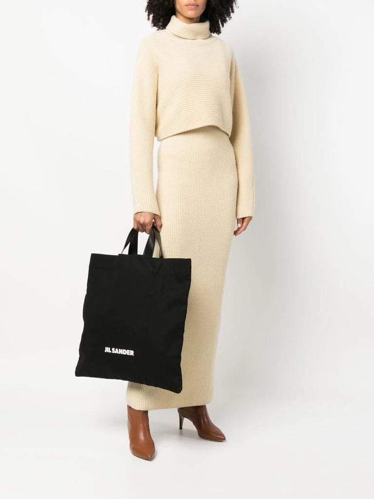 商品Jil Sander|JIL SANDER Logo print shopping bag,价格¥3753,第2张图片详细描述