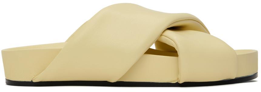 商品Jil Sander|Yellow Oversize Wrapped Sandals,价格¥3994,第1张图片