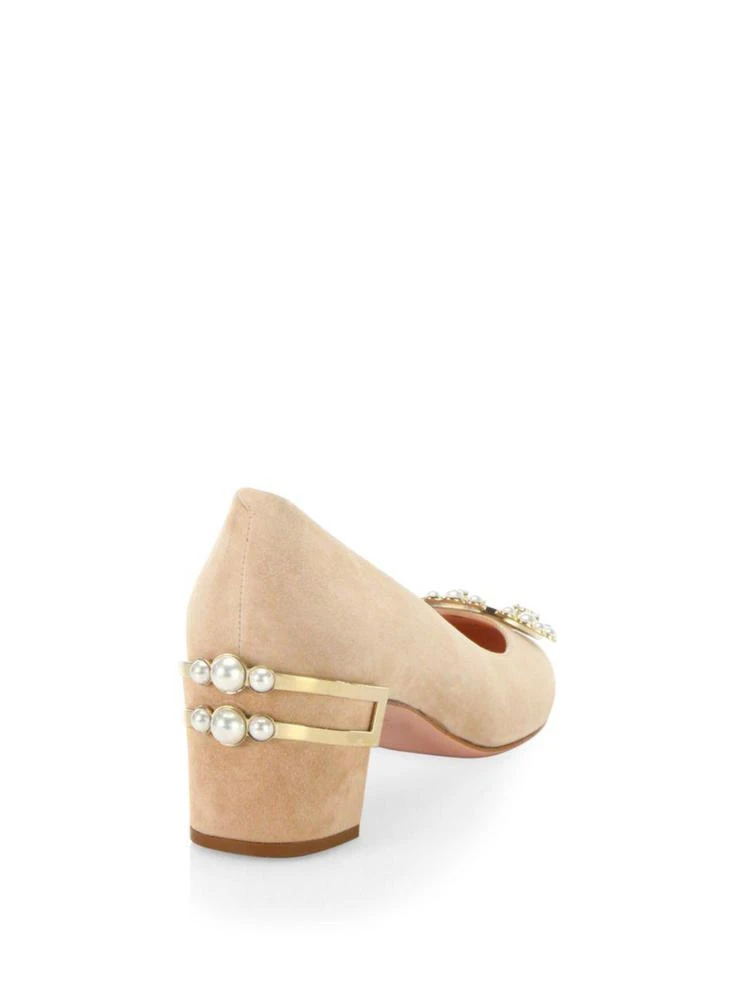 商品Roger Vivier|Isadora Swarovski Strass Embellished Suede Pumps,价格¥4190,第2张图片详细描述