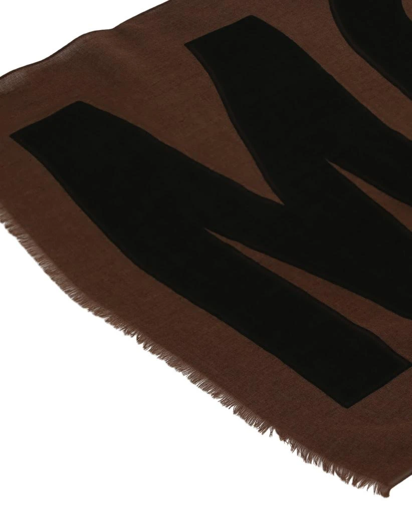 商品Moschino|Logo Print Wool Scarf,价格¥594,第3张图片详细描述