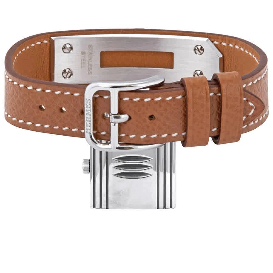 商品Hermes|Hermes Kelly White Dial Tan Leather Ladies Watch 023728WW00,价格¥13471,第3张图片详细描述