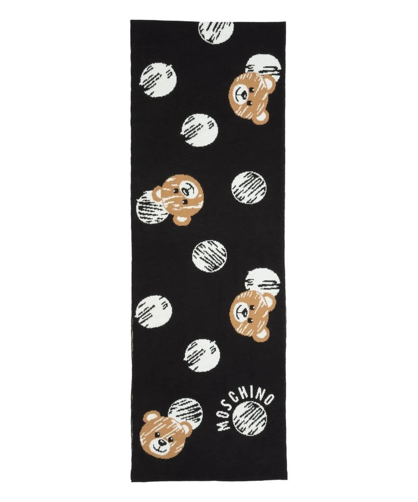 商品Moschino|Moschino Teddy Bear Wool Wool Scarf,价格¥1253,第3张图片详细描述