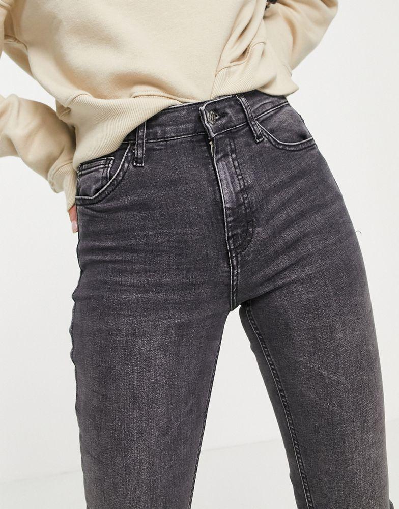 Topshop Petite Jamie jeans in washed black商品第3张图片规格展示