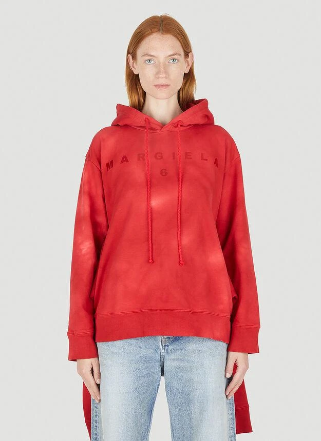 商品MAISON MARGIELA|Four Sleeve Hooded Sweatshirt in Red,价格¥1436,第1张图片