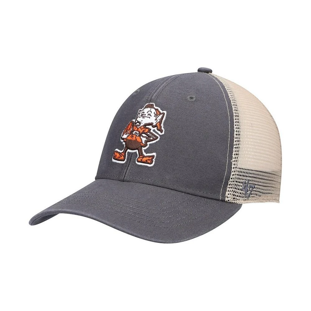 商品47 Brand|Men's '47 Charcoal, Natural Cleveland Browns Flagship MVP Snapback Hat,价格¥226,第1张图片