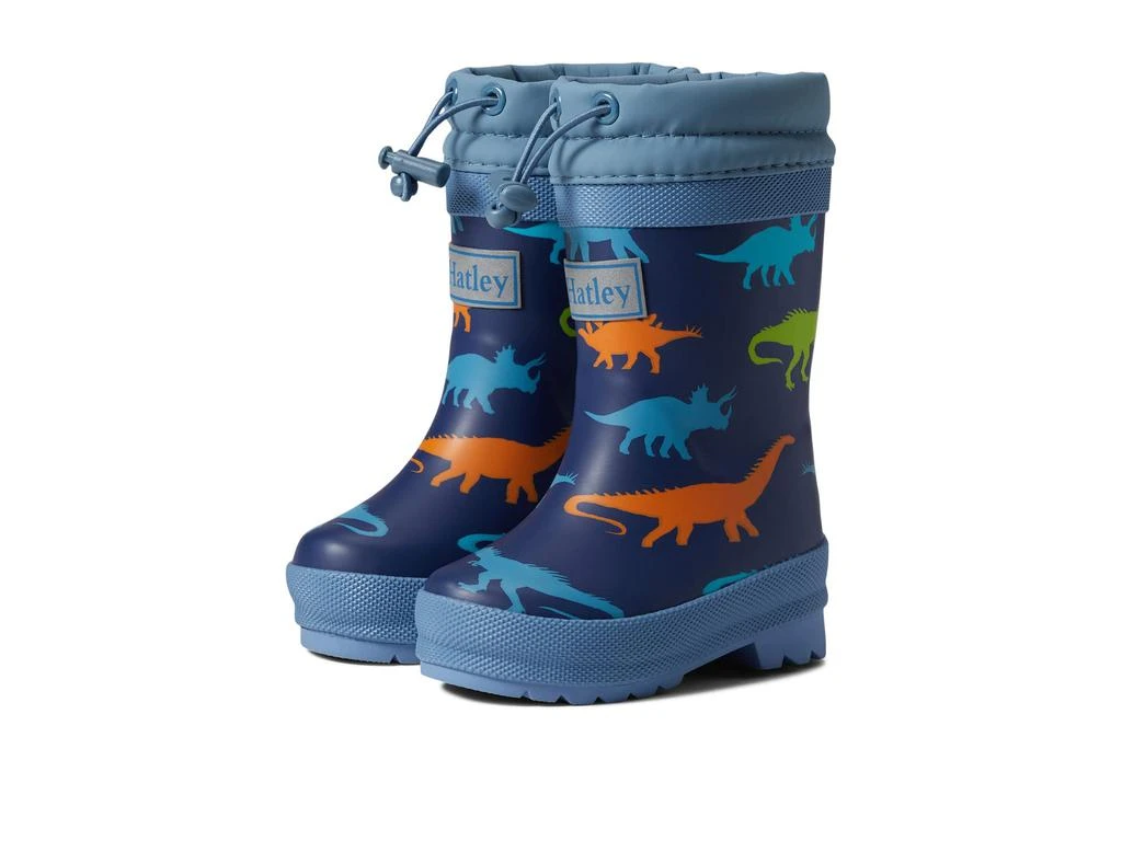 商品Hatley|Dino Silhouettes Sherpa Lined Rain Boots (Toddler/Little Kid/Big Kid),价格¥383,第1张图片