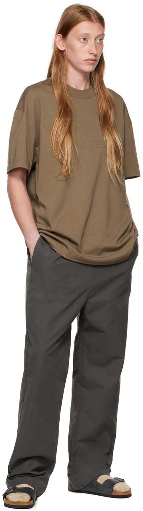 Brown Flocked T-Shirt商品第4张图片规格展示