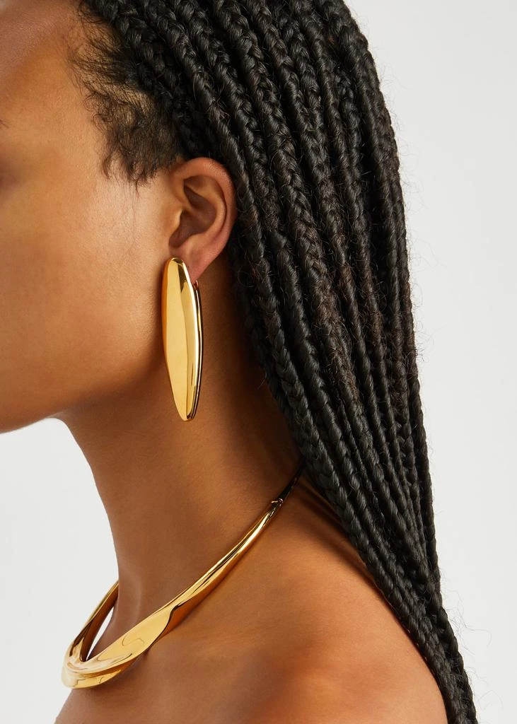商品Zimmermann|Paint Stroke 20kt gold-plated drop earrings ,价格¥1489,第2张图片详细描述