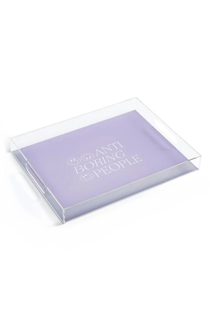 商品DENY Designs|Grace Boring People Acrylic Tray,价格¥380,第1张图片