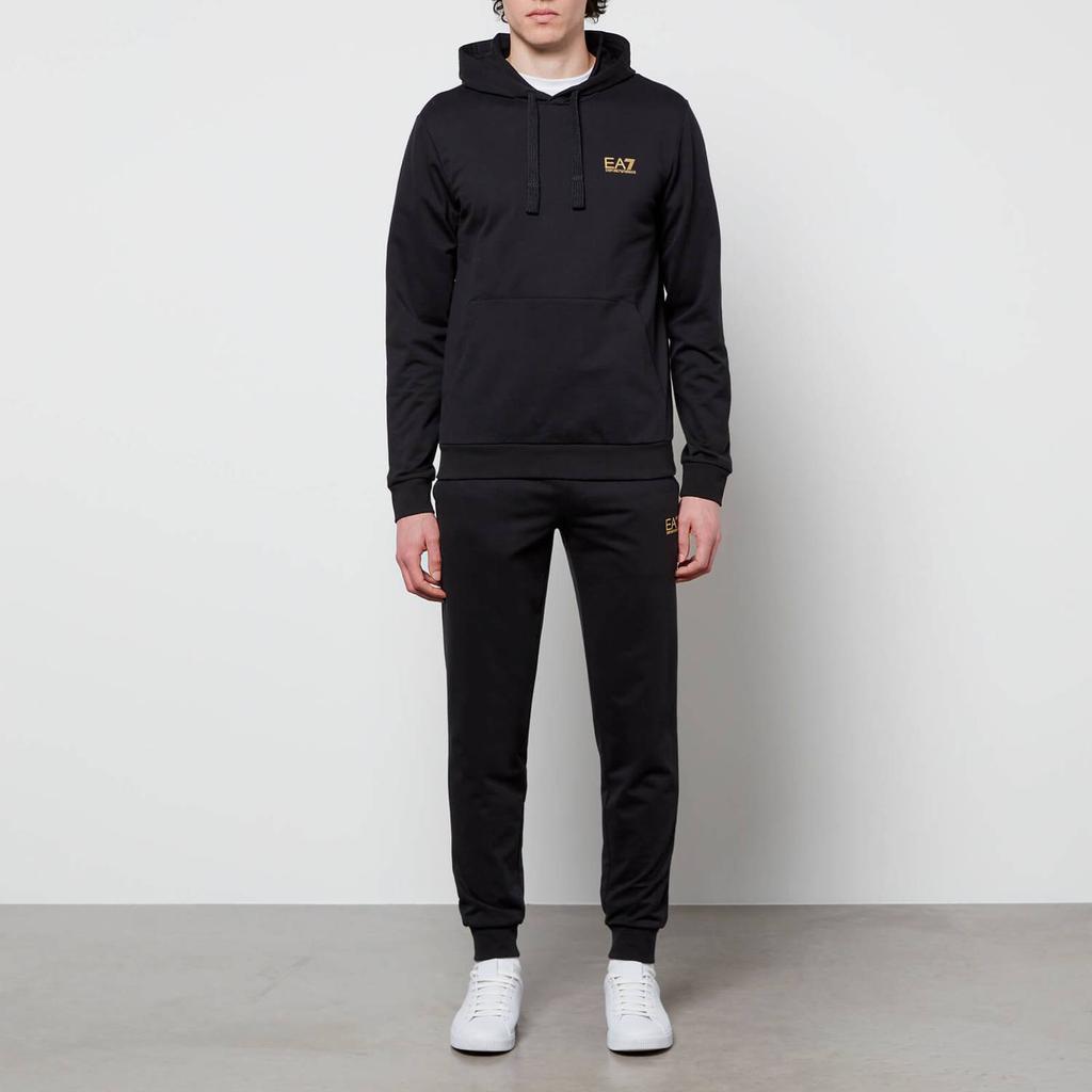 商品EA7|EA7 Men's Core Identity French Terry Hoodie - Black/Gold,价格¥752,第5张图片详细描述