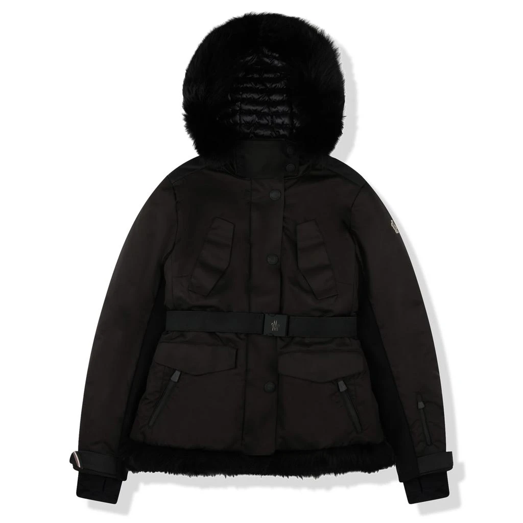 商品Moncler|Moncler Ardiden Giubbotto Fur Hood Jacket Black,价格¥7392,第1张图片