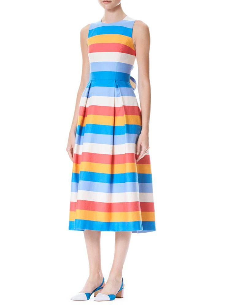 商品Carolina Herrera|Silk Stripe Open Back Midi Dress,价格¥5850,第3张图片详细描述