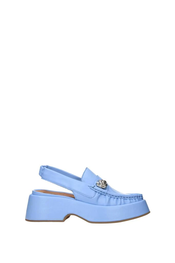 商品Ganni|Sandals Leather Blue Sea,价格¥1109,第1张图片