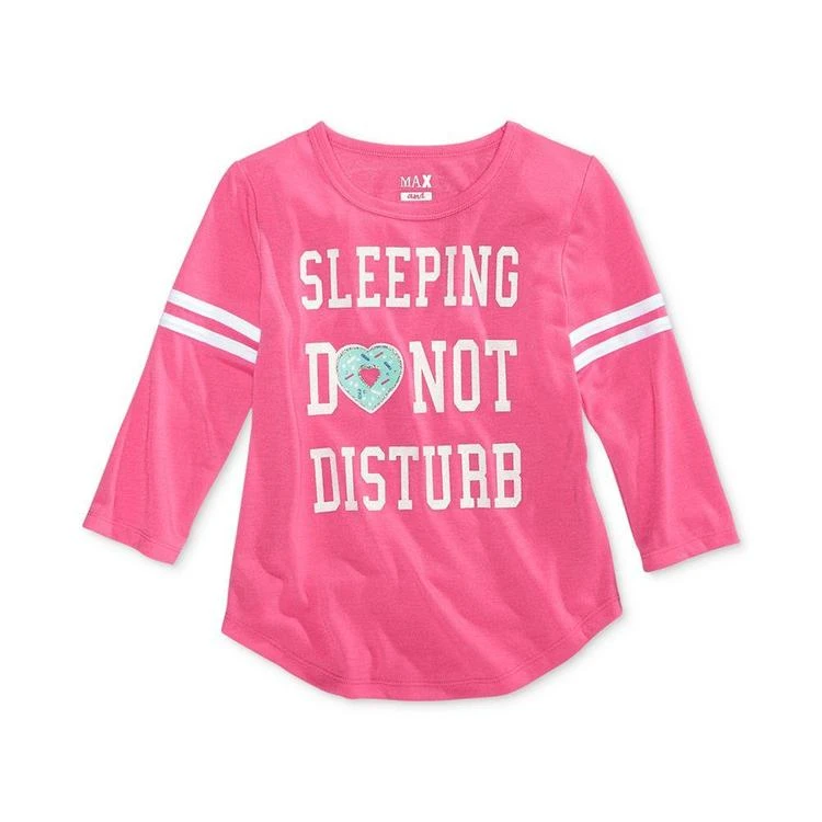 商品Max & Olivia|Sleeping Do Not Disturb Pajama Shirt, Little Girls (2-6X), Big Girls (7-16)), Created for Macy's,价格¥75,第1张图片