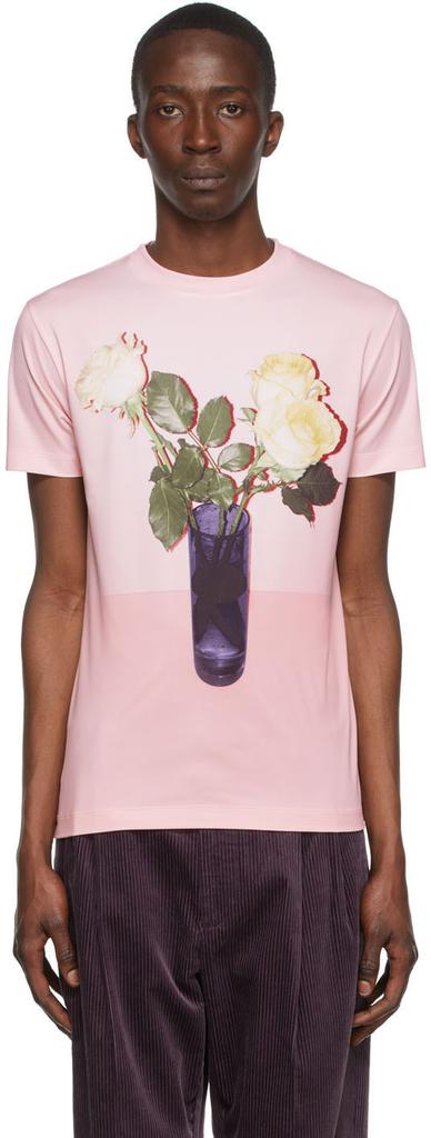 Pink Polyester T-Shirt商品第1张图片规格展示