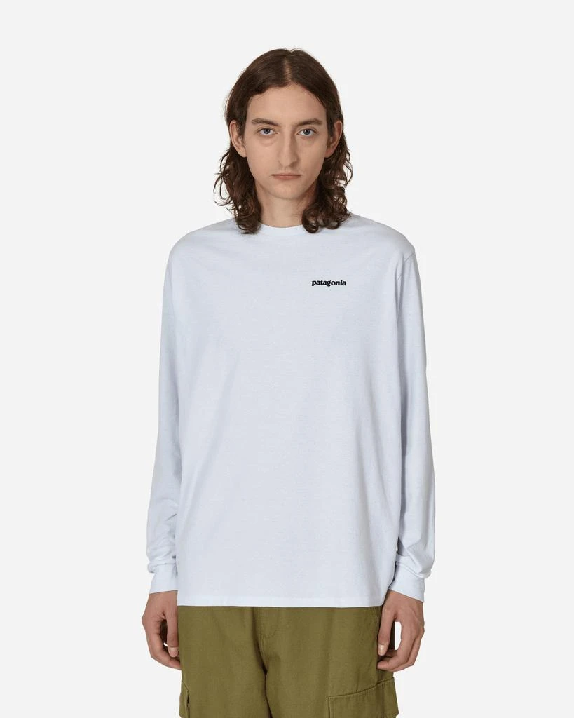 商品Patagonia|P-6 Responsibili-Tee Longsleeve T-Shirt White,价格¥409,第1张图片