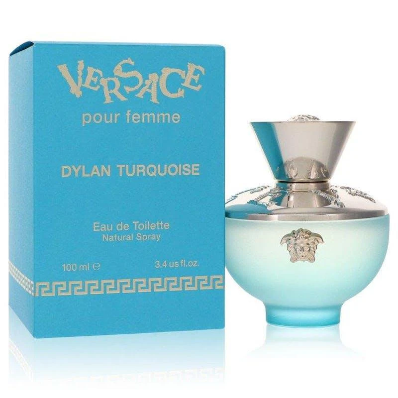 商品Versace|Versace Pour Femme Dylan Turquoise by Versace Eau De Toilette Spray for Women 1.7OZ,价格¥440,第1张图片详细描述