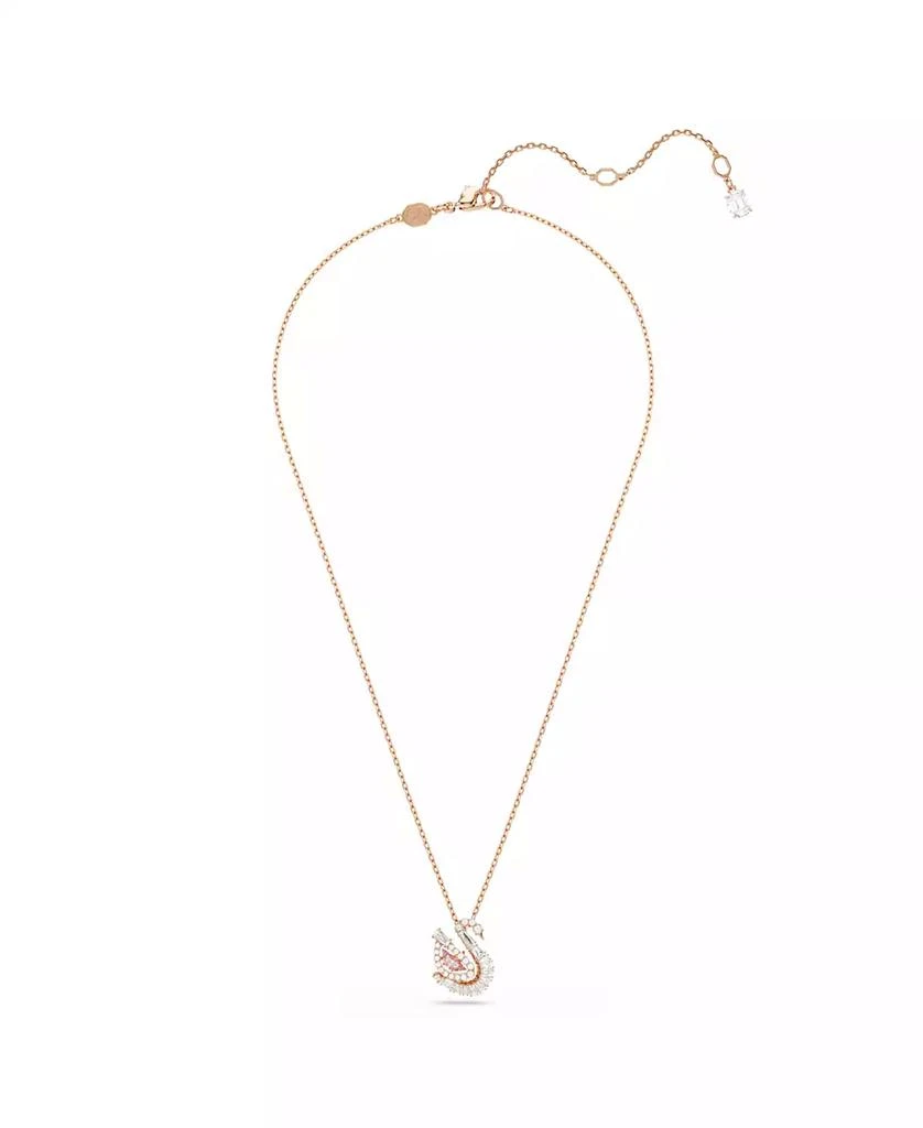 商品Swarovski|Swan Rhodium Plated Pendant Necklace,价格¥1317,第3张图片详细描述