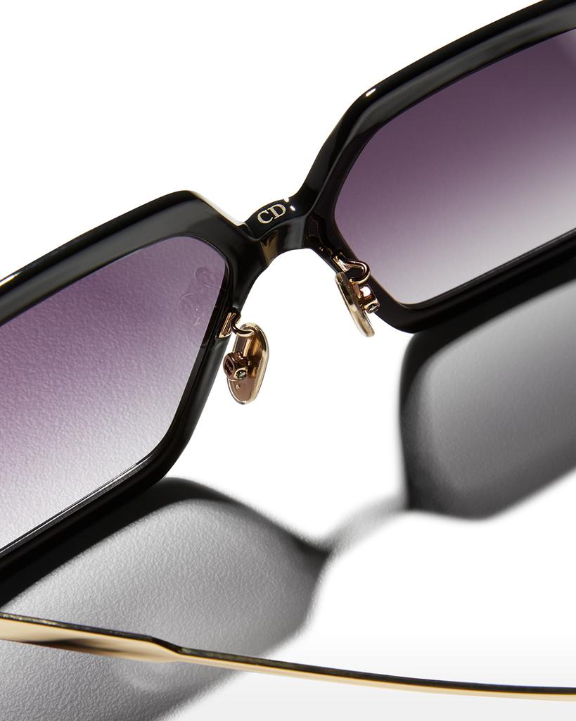 DiorsSolar S2U 59mm Oversized Square Injection Plastic Sunglasses商品第4张图片规格展示