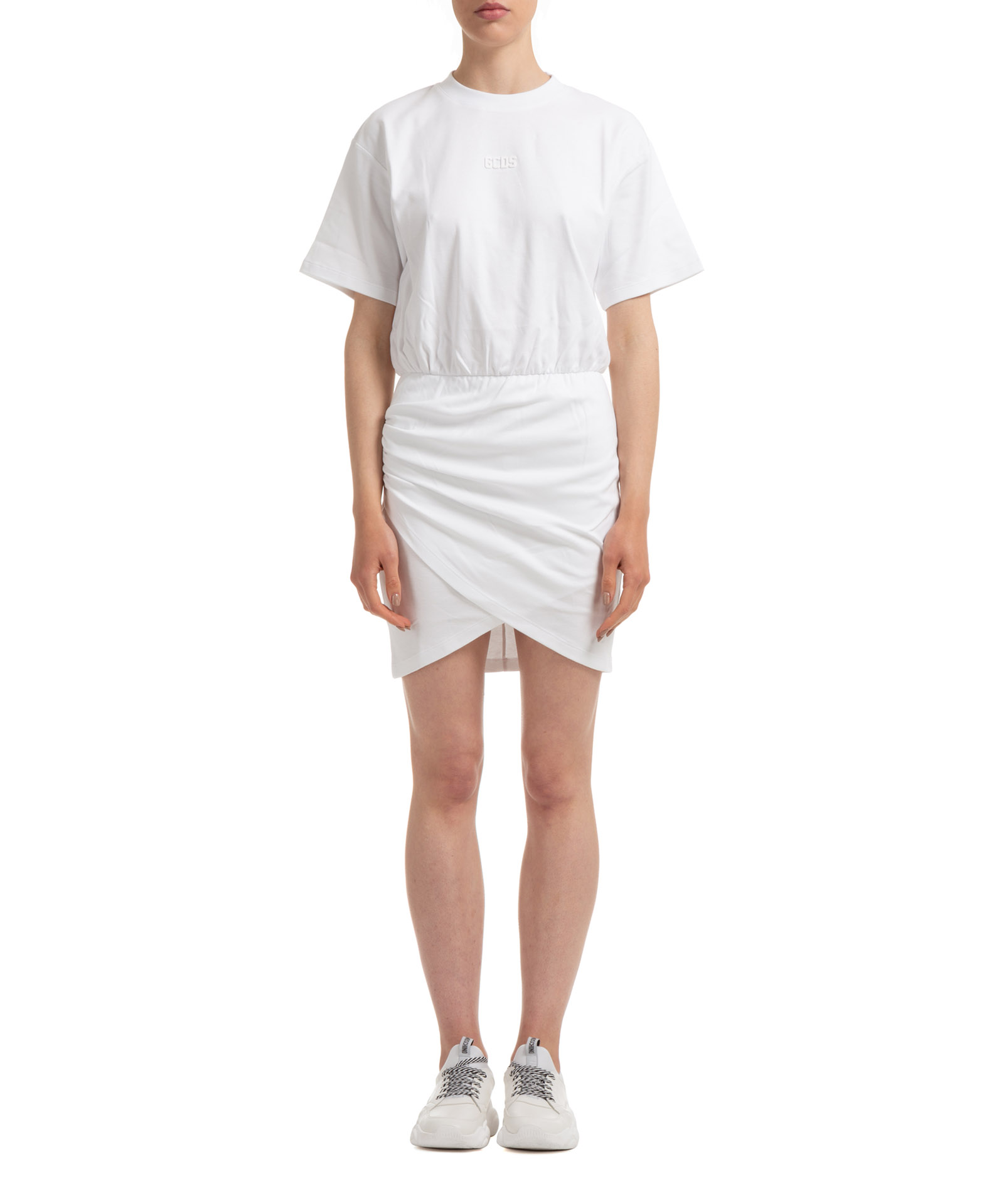 GCDS 女士连衣裙 SS21W02015901 白色商品第2张图片规格展示