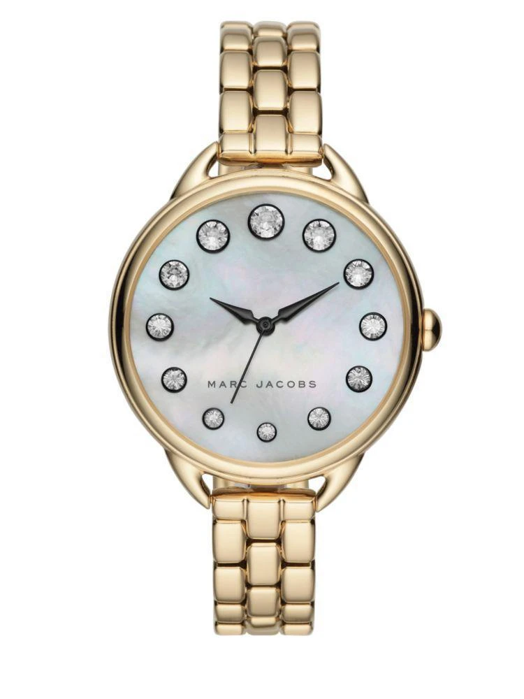 商品Marc Jacobs|Mother-Of-Pearl, Crystal & Stainless Steel Bracelet Watch,价格¥761,第1张图片