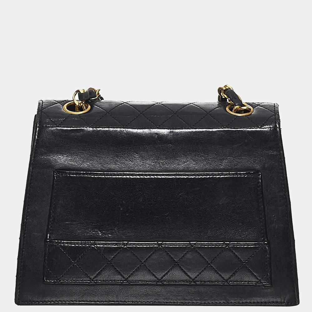 商品[二手商品] Chanel|Chanel Black Timeless CC Lambskin Leather Flap Bag,价格¥32488,第5张图片详细描述