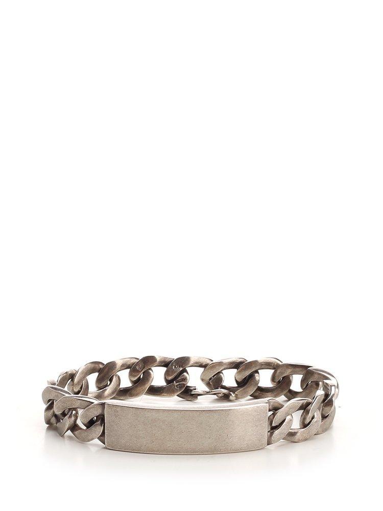 商品MAISON MARGIELA|Maison Margiela Logo Engraved Curb Chain Bracelet,价格¥4183-¥4419,第1张图片