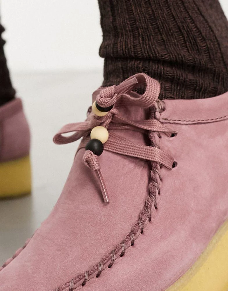 商品Clarks|Clarks Originals Wallabee shoes in dusty pink,价格¥808,第2张图片详细描述