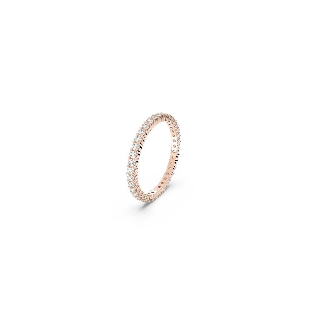 商品Swarovski|Vittore Round Cut Rose Gold Tone Plated Ring,价格¥390,第2张图片详细描述