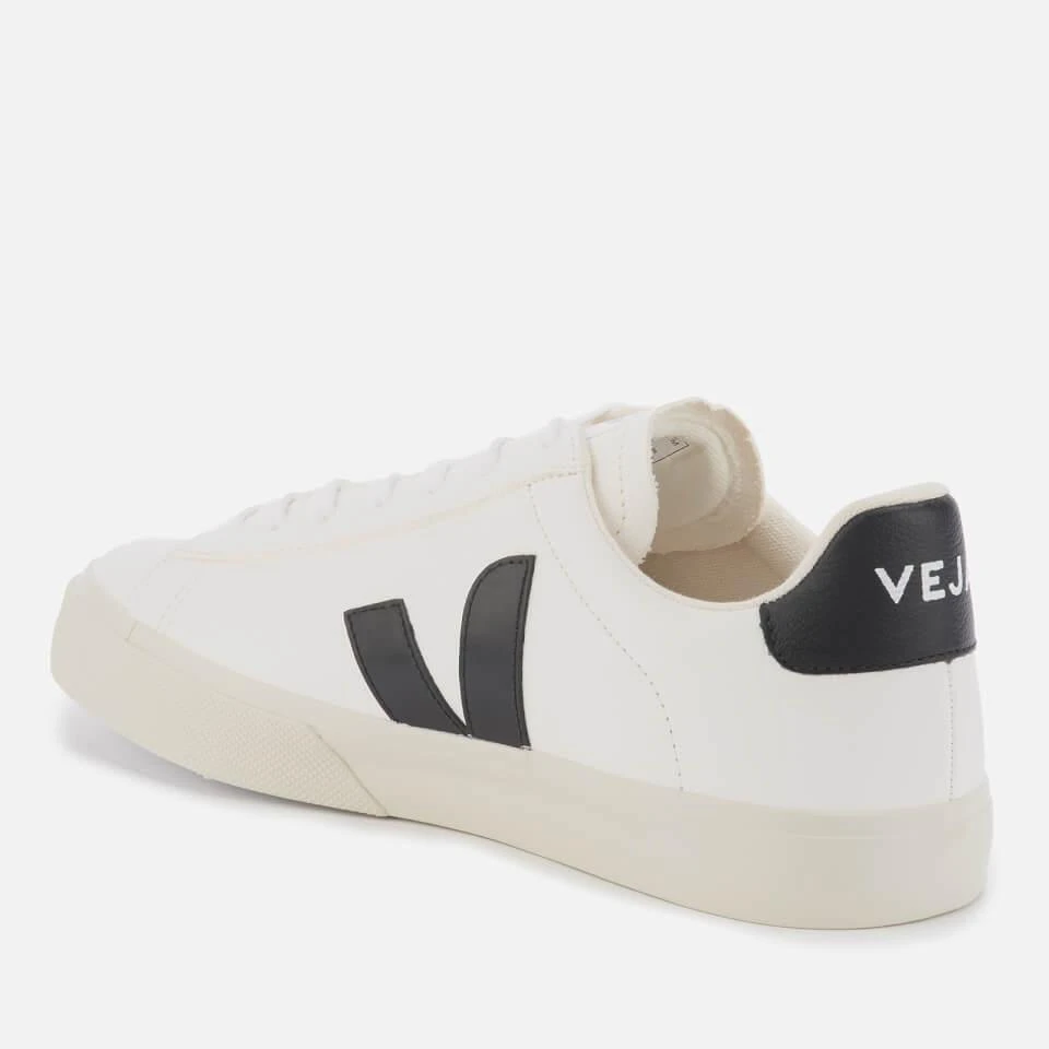 商品Veja|VEJA MEN'S CAMPO CHROME FREE LEATHER TRAINERS - EXTRA WHITE/BLACK,价格¥715,第2张图片详细描述