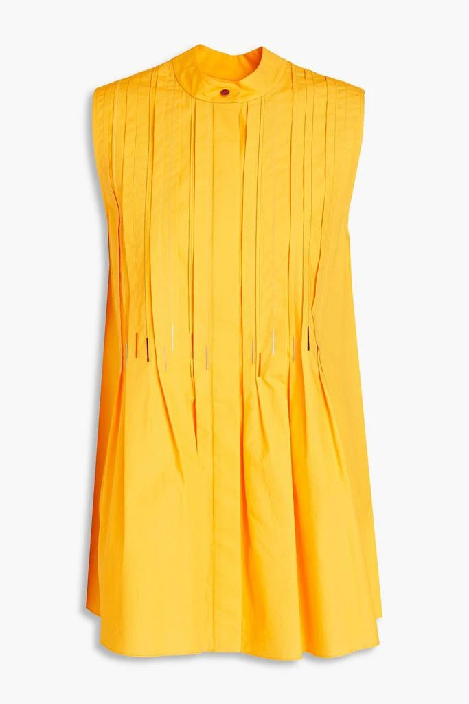 商品ROKSANDA|Pleated embroidered cotton-poplin top,价格¥1532,第3张图片详细描述