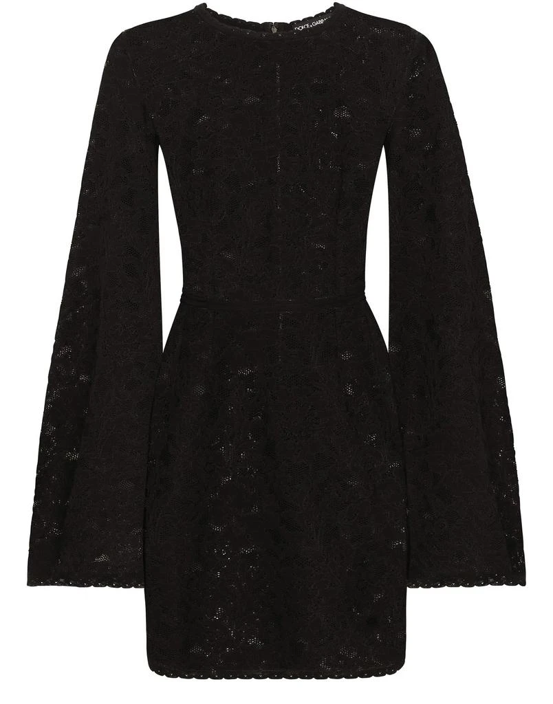 商品Dolce & Gabbana|短款蕾丝缝线连衣裙,价格¥26441,第1张图片