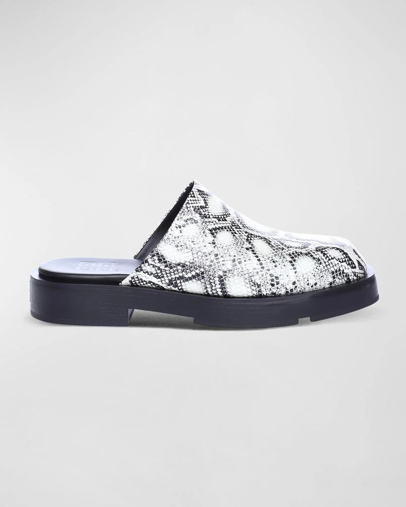 商品Givenchy|Men's Snake-Print Lambskin Mules,价格¥2674,第1张图片