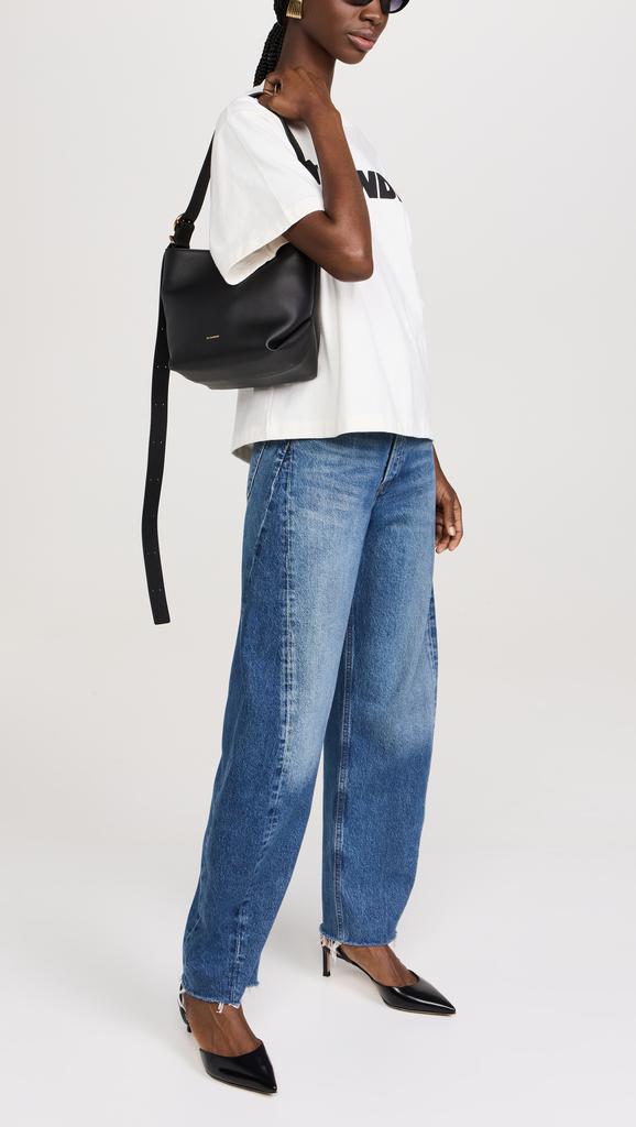 JIL SANDER Folded トートバッグ スモール キャンバス ☆Jil Sander☆フォールド スモール トートバッグ JIL SANDER
