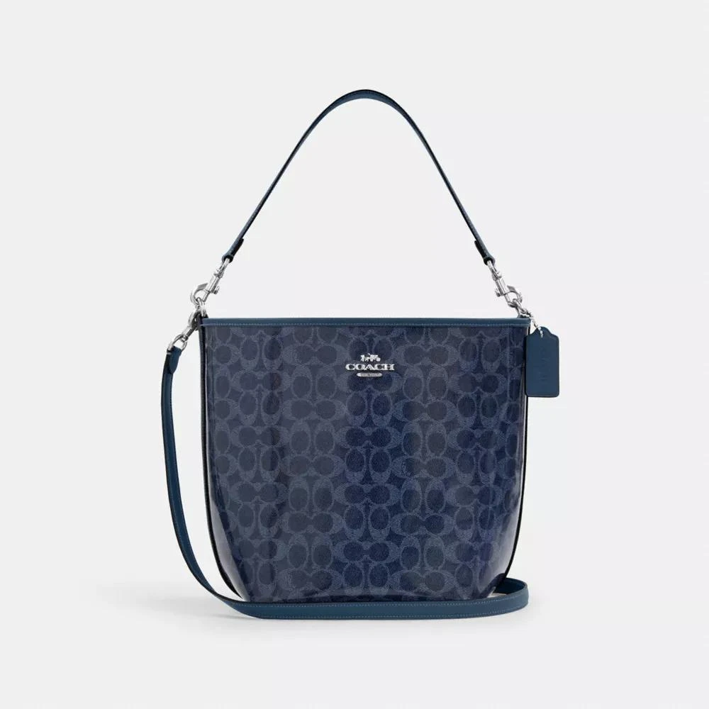 商品Coach|City Large Bucket Bag In Signature Canvas,价格¥1138,第1张图片