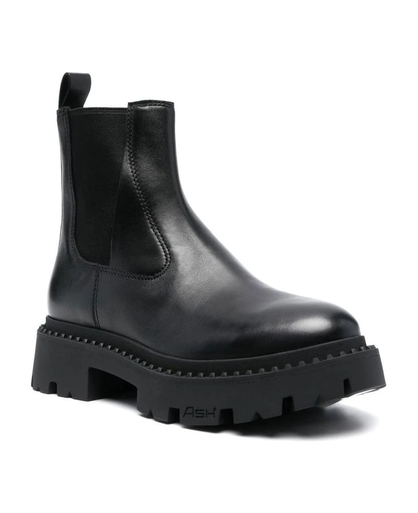 商品Ash|Ash Black Calf Leather Genesis Ankle Boots,价格¥1771,第2张图片详细描述
