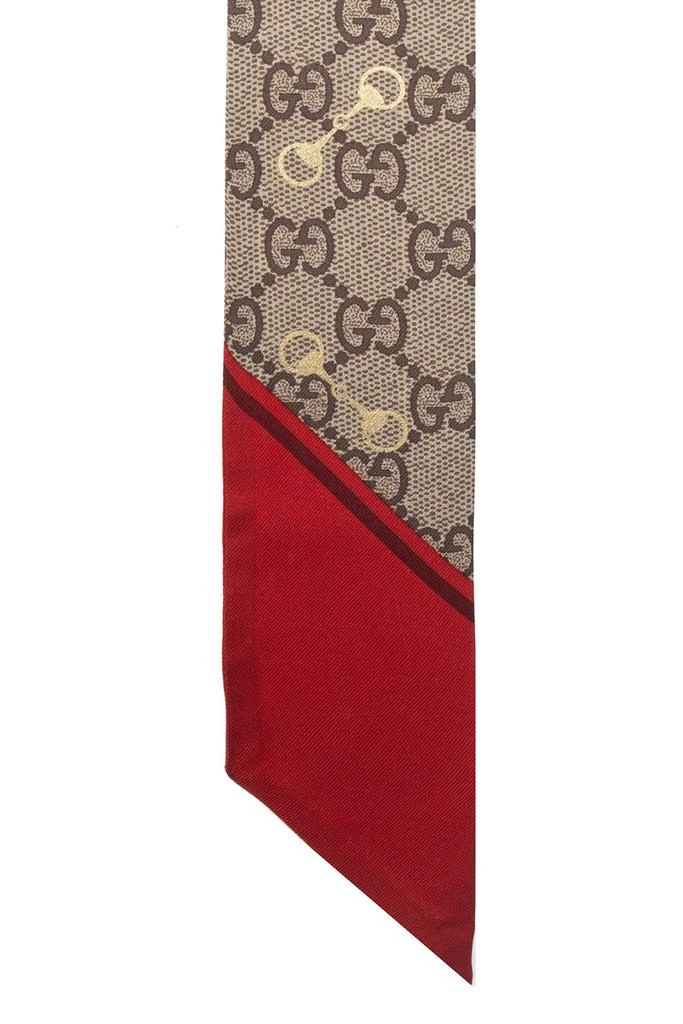 商品Gucci|Gucci GG Horsebit Finished Edge Scarf,价格¥1518,第2张图片详细描述