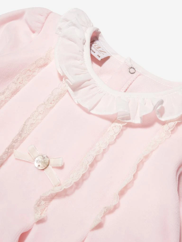 商品Paz Rodriguez|Paz Rodriguez Baby Girls Velour Babygrow in Pink,价格¥420,第3张图片详细描述