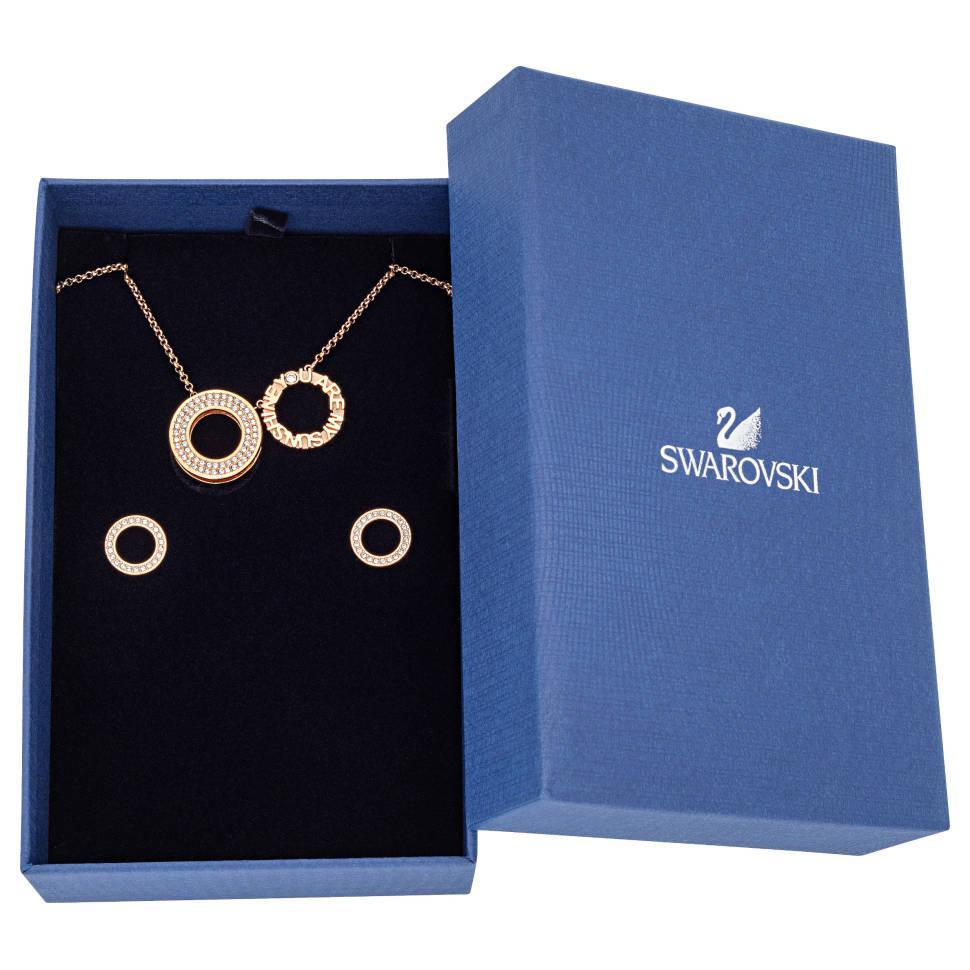 商品Swarovski|倾慕女士项链耳环套装,价格¥448,第4张图片详细描述