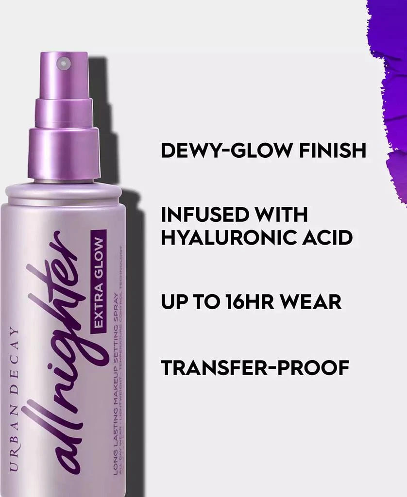 商品Urban Decay|All Nighter Extra Glow Setting Spray, 4-oz.,价格¥270,第4张图片详细描述