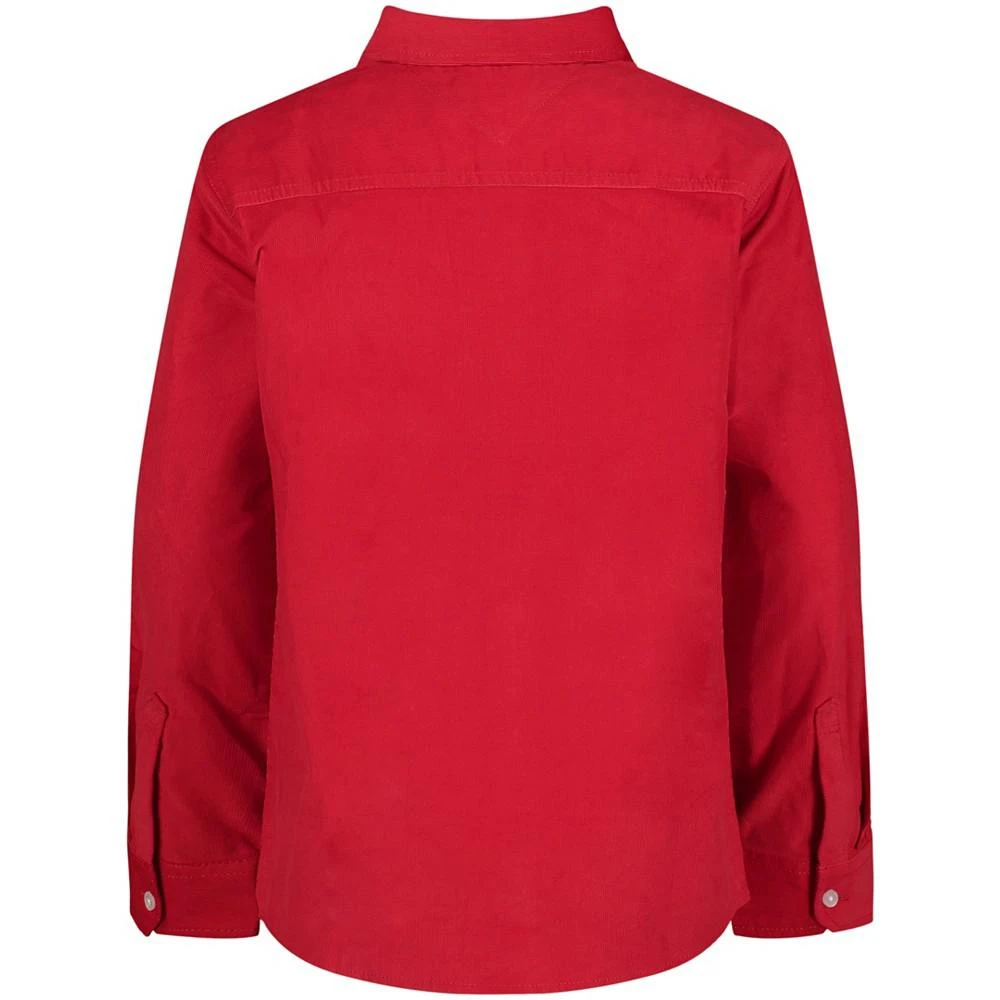 商品Tommy Hilfiger|Big Boys Long Sleeve Cord Shirt,价格¥128,第2张图片详细描述
