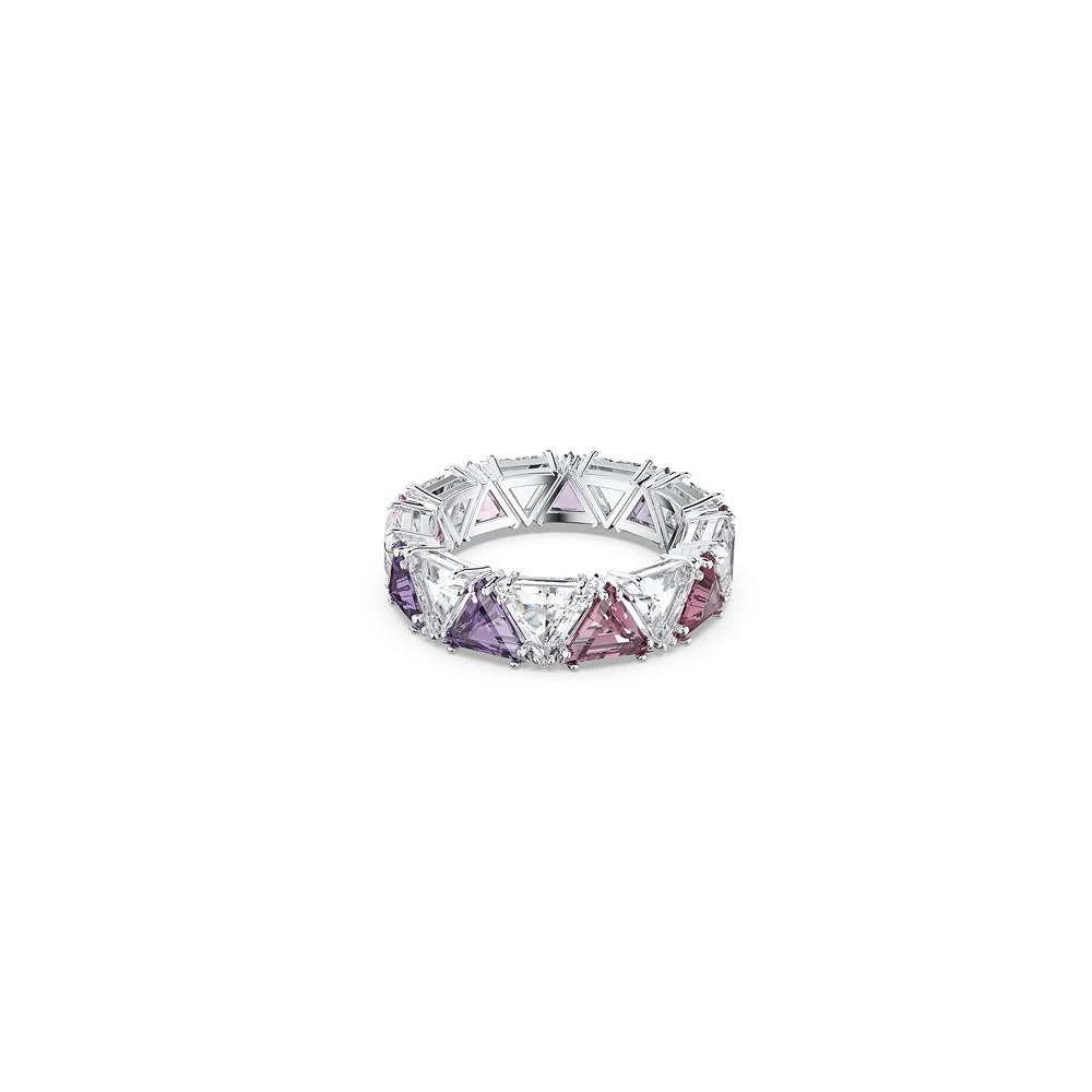 商品Swarovski|Ortyx Cocktail Triangle Cut Rhodium Plated Ring,价格¥1225,第1张图片