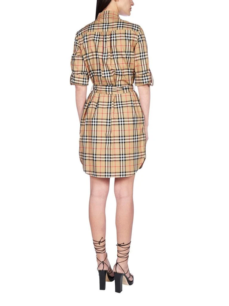 商品Burberry|Burberry Checked Tie-Waist Shirt Dress,价格¥3985,第5张图片详细描述