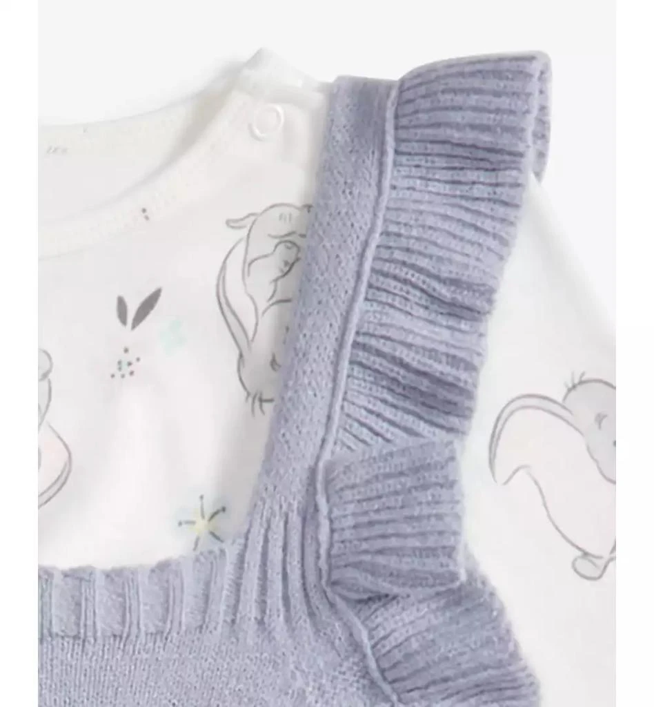 商品Disney|Baby Girls Dumbo Knit Shirt & Overalls 2-Pc Set,价格¥153,第3张图片详细描述