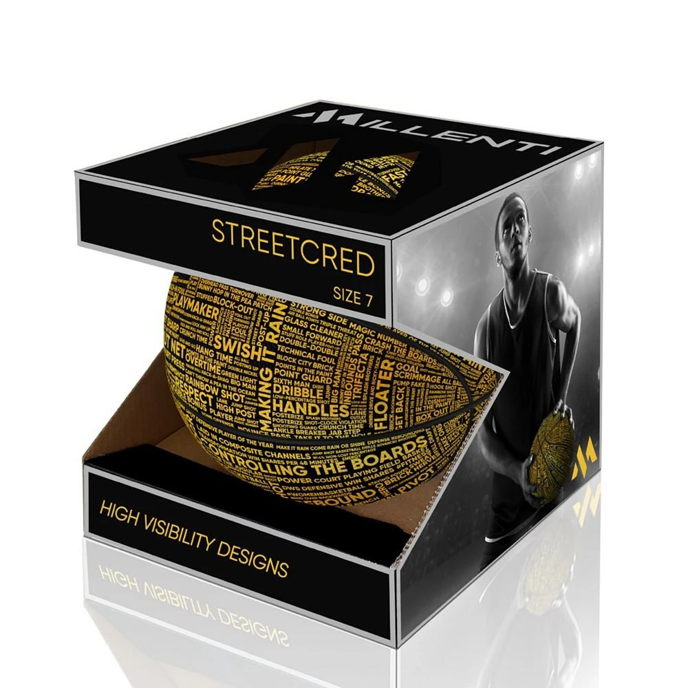 Basketball Official Size 7 Outdoor Indoor Ball Streetcred-Lingo with Chick Hearn Classic One Liners - Designer Basketball Adult Sized 商品