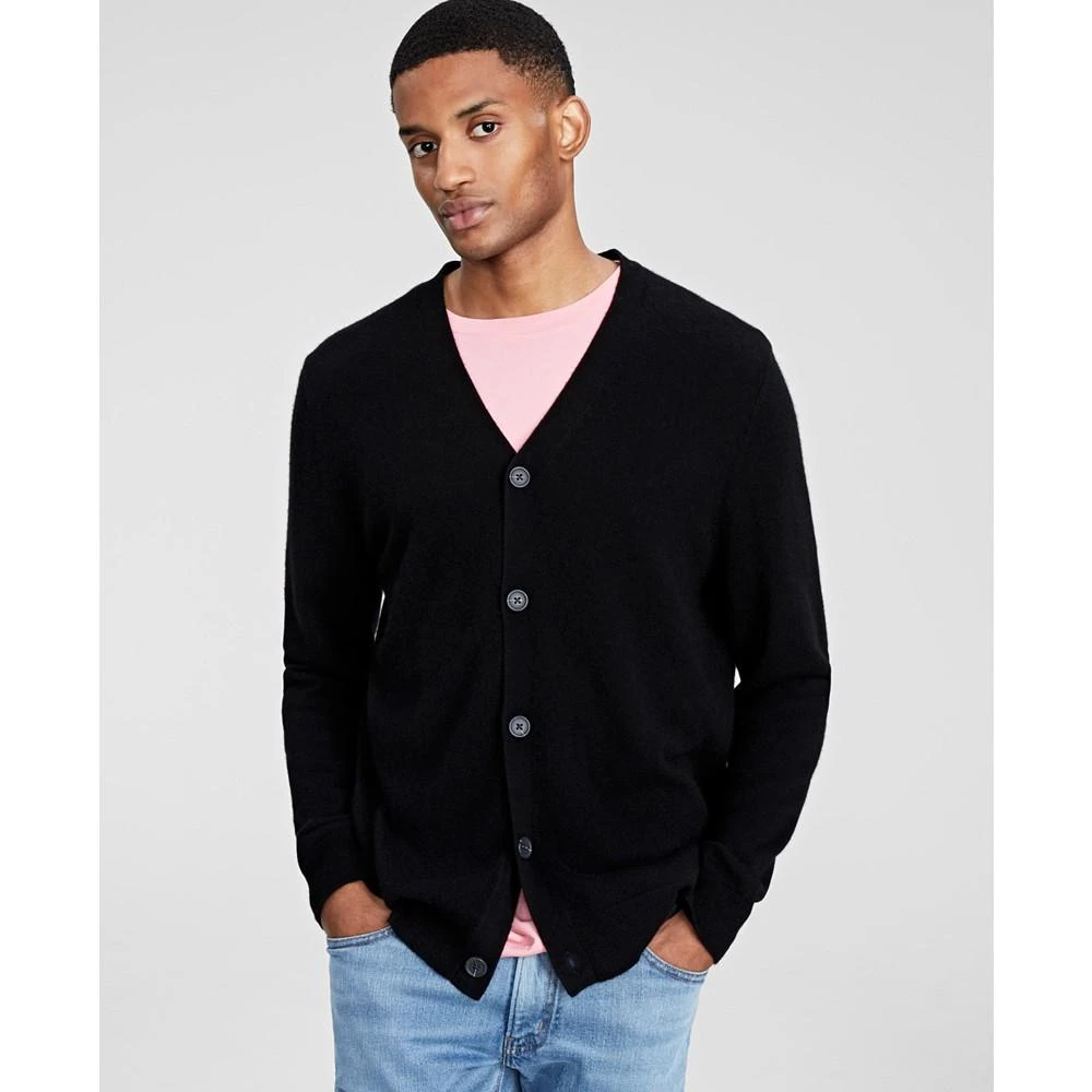 商品Club Room|Men's Cashmere V-Neck Cardigan, Created for Macy's,价格¥837,第1张图片